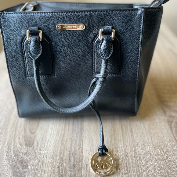 Michael Kors Black Leather Satchel - Picture 1 of 2